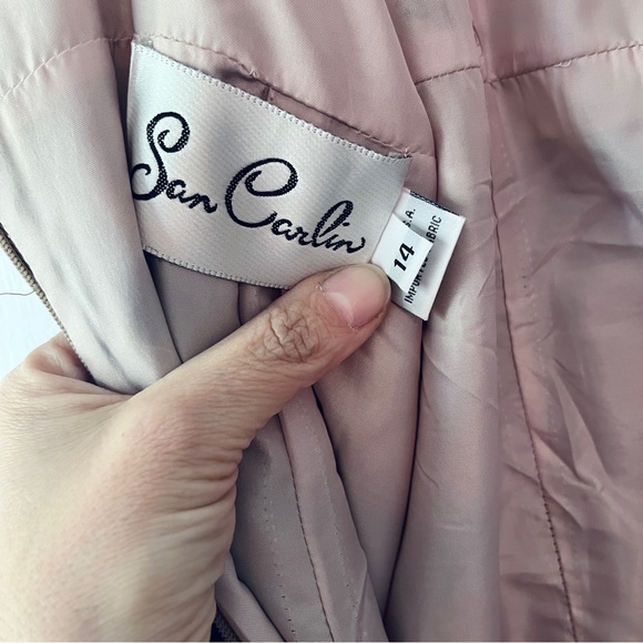 Vintage San Carlin Dresses Embroidered Maxi Gown - Picture 10 of 10